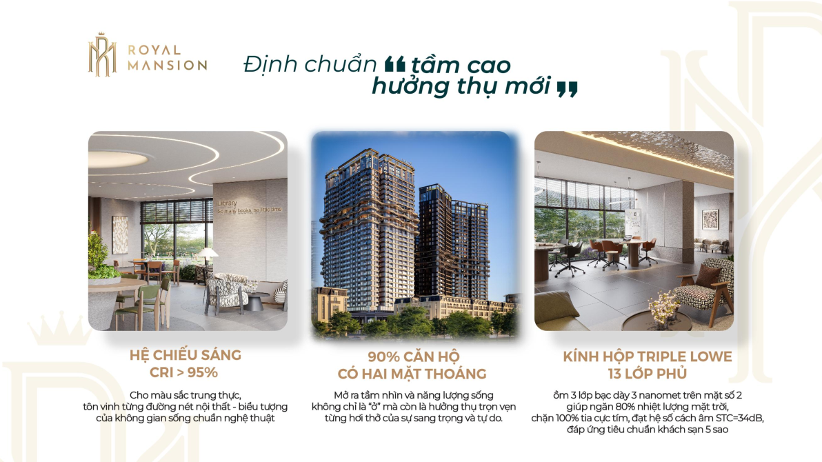 Chung cư Royal Mansion - Định chuẩn "tầm cao hưởng thụ mới"
