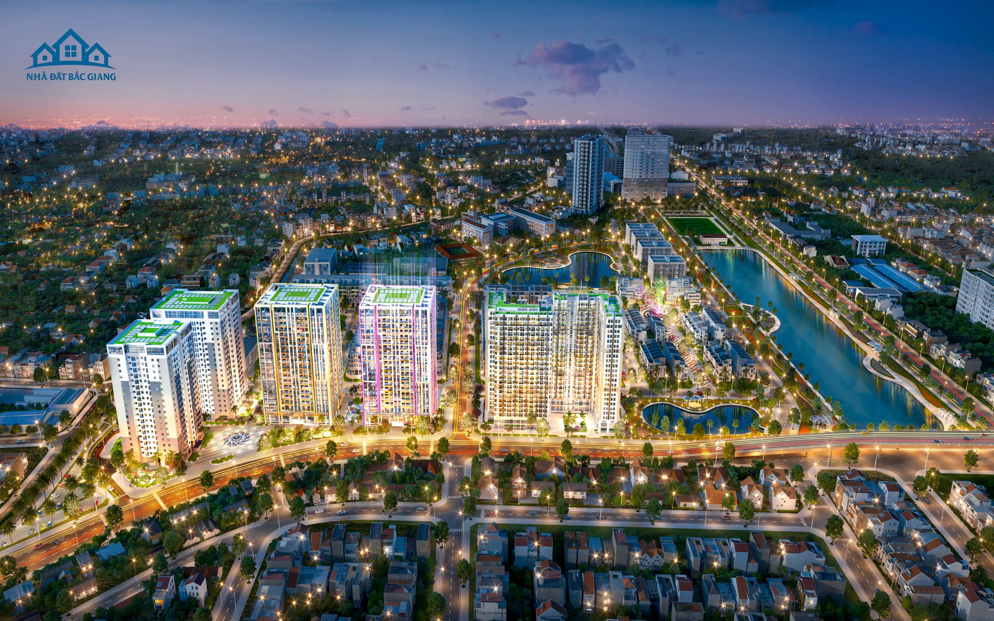 Phối cảnh tổ hợp Chung cư Gold Park Bắc Giang