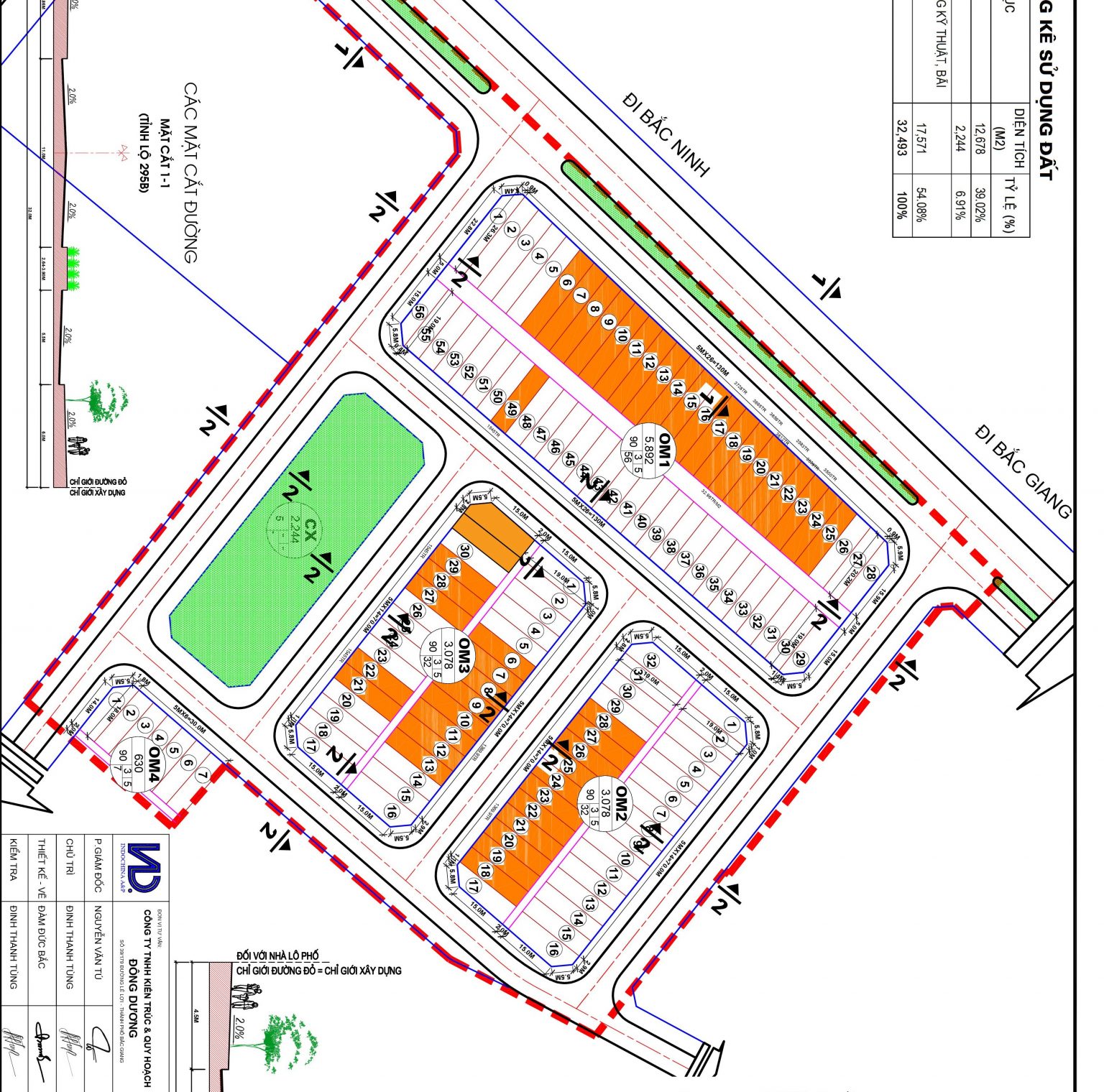 Mặt bằng Việt Yên New Center