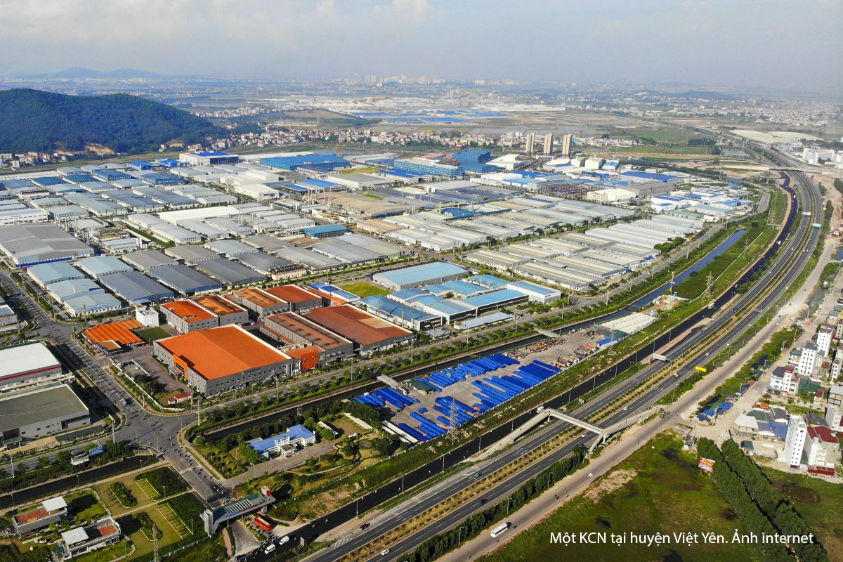 Việt Yên phát triển mạnh về khu công nghiệp
